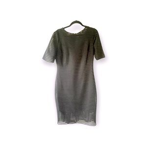 Belle Badgley Mischka Black Midi dress